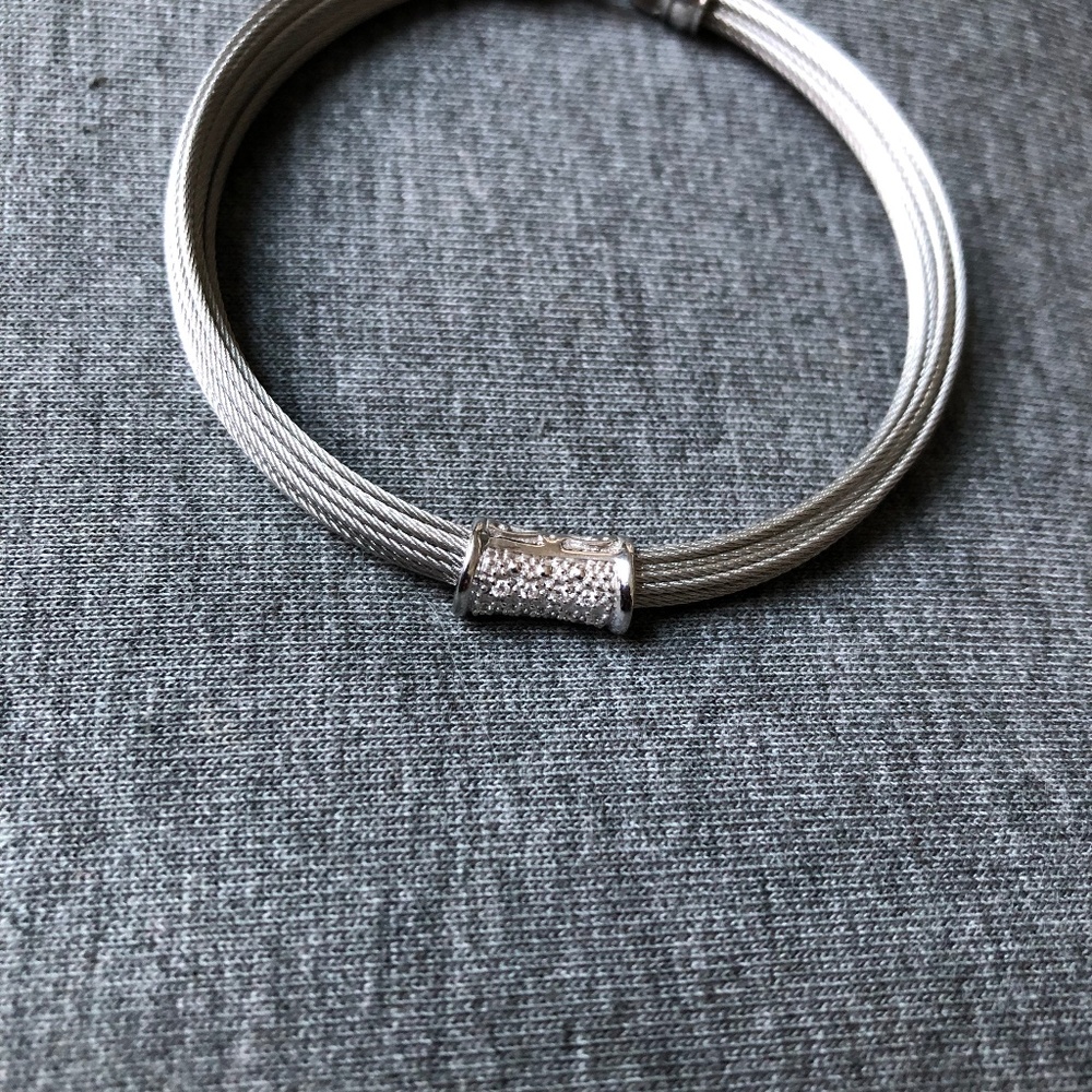 Alor Classique Signature Multi Cable Bracelet with Diamonds